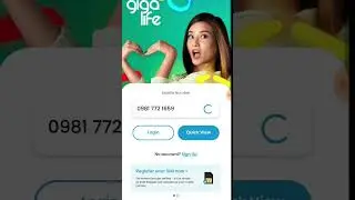 Create Account On Gigalife App 
