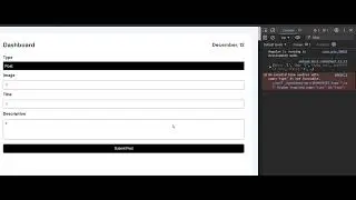An invalid form control with name='type' is not focusable. - JS Tutorial