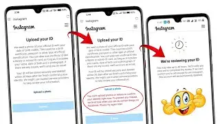 Upload your ID | You can't upload photos or videos to confirm your identity right now