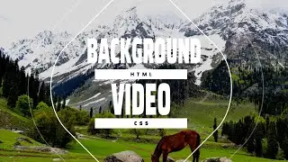 HOW TO MAKE FULLSCREEN BACKGROUND VIDEO | HTML CSS