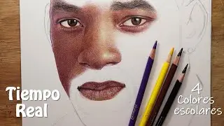 How to draw WILL SMITH using scholar colored pencils - REAL TIME