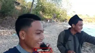 pertama ngonten di pantai telune lombok timur bareng asatiz yanju