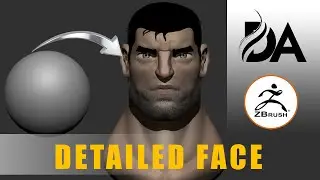 How to Make a SEMI REALISTIC FACE in ZBrush Tutorial