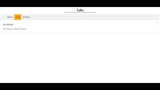 How to create tabs using HTML CSS and JavaScript
