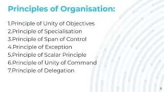 Principles of Organisation