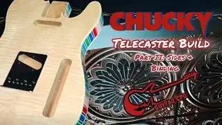 CHUCKY Telecaster Build | Part II: Sides & Binding #chucky #childsplay #guitar #telecaster