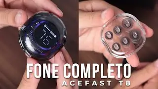 ACEFAST CRYSTAL AT8/T8: Fone de ouvido Visor 3D SUPER ESTILOSO e com BRINDES! - RESENHA