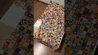 over 1200 microcrochet grannysquares joined 🥰