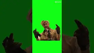 middle finger green screen