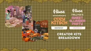 The Sims 4 Cozy Kitsch & Sweet Slumber Party Creator Kit Overview