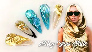 Miley Cyrus ‘Flowers’ Nail Art✨
