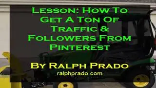 How To Get Pinterest Followers : Pinterest Traffic For Free