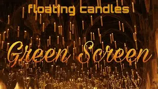 Floating Harry Potter Candles Starry sky | Green Screen Floating Candles | VFX | HD