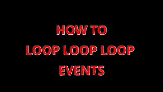 HORROR GAME TUTORIALS: HOW TO LOOP EVENTS UNREAL ENGINE 5