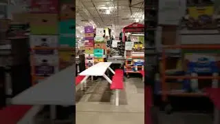Costco night merch forklift driving