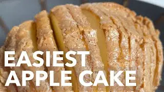 Take 2 apples and 3 ingredients and you get an apple cake 🤯 vegan recipes