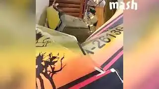 Место падения самолета в Коломне