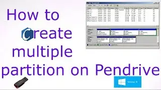how to create multiple partition on flash drive using Command prompt