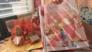 Asmr; magazine page turning, whispered + bonus pop-up card and twinkle lights