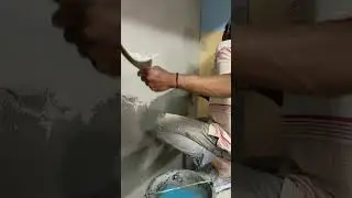 membuat licinan dinding halus #shortsvideo #construction #licinandinding