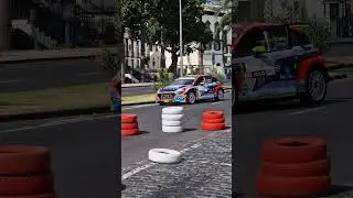 Hyundai i20 Rally2 casually driving on the streets of Funchal #rallycar #car #i20 #shorts #madeira