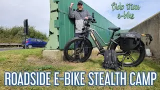 BUSY ROADSIDE E-BIKE STEALTH CAMP / Fiido Titan e-bike