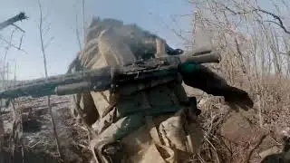 #Розвідка боєм позицій ворога під #Бахмутом з камери GoPro від бійців 3 ОШБр