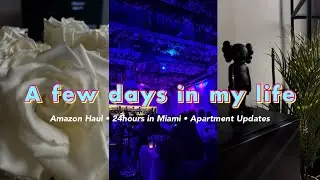 WEEKLY VLOG | APARTMENT UPDATES + AMAZON HAUL (with links) + 24 HOURS IN MIAMI | UPATES IN MY LIFE