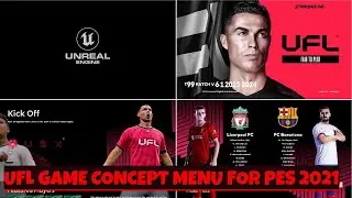 PES 2021  UFL GAME CONCEPT MENU 2024