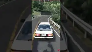 ACTUAL Fujiwara zone during Touge battle! | #AssettoCorsa #Twitch #Shorts