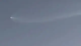 Spectacular rocket launch of the Falcon 9 rocket by SpaceX