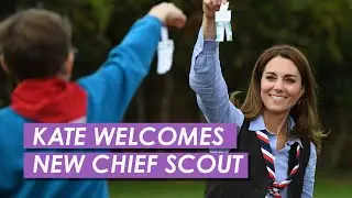 Princess Kate Welcomes New Chief Scout Dwayne Fields