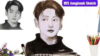 BTS Drawing | BTS Jungkook Drawing | How To Draw Jungkook