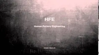 What does HFE mean
