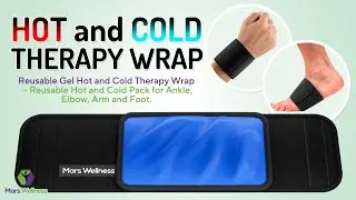 Reusable Gel Hot and Cold Therapy Wrap – Reusable Hot and Cold Pack for Ankle, Elbow, Arm and Foot.