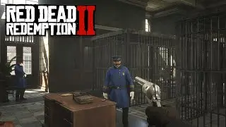Chaos at Police Station with Navy Revolver in Story Mode | RDR2 Mods