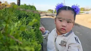 Noona finding a caterpillar 🤣 (April 24, 2026)