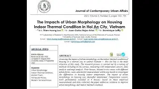 VOL5NO2-3-The Impacts of Urban Morphology on Housing Indoor Thermal