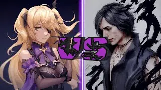 V Vs Fischl : Griffon ( Devil may cry 5 X Geshin Impact )