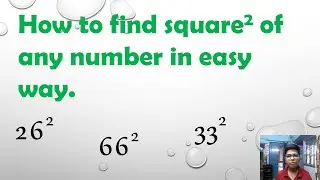 How to find square of any number in easy way || #Square_numbers || #knowledge || Ankit Varshney