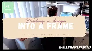 Welding a Design into a Frame in Silhouette Studio