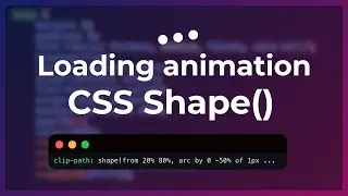 How I created 3 dots loading animation using CSS Shape() !