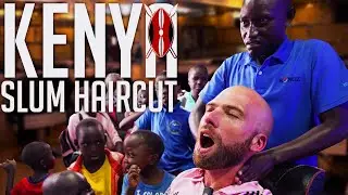 $1 HAIRCUT in KENYA'S LARGEST SLUM!! It Feels SO GOOD!