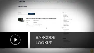 Clover Web Tutorial - Barcode Lookup