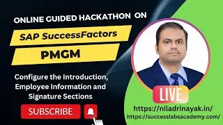 PMGM 0025. Configure the Introduction, Employee Information and Signature Sections
