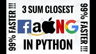 LEETCODE - 3 SUM CLOSEST IN PYTHON