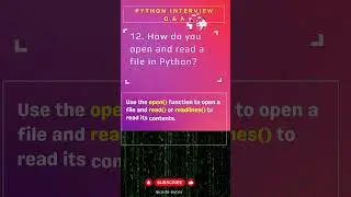 How do you open and read a file in Python? 
