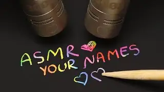 ASMR Scraching Names Of My Subscribers 📜