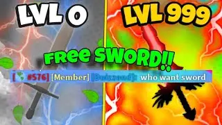 Giving Players The BEST Sword In The Game | Sword Simulator