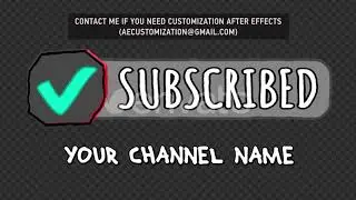 Youtube KIDS Subscribe Button | After Efects Project Files - Videohive template